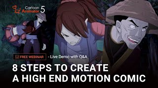 [Free Webinar] Create Motion Comics Fast using Cartoon Animator