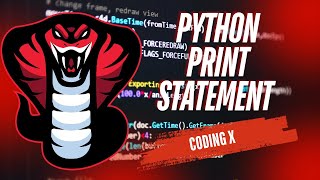 Python Print Statement Explained | Python for Beginners (Full Tutorial) | Coding X