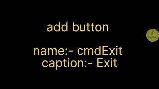 Visual basic 6.0 | NGO Project 'Change password form design' | CodeLearning
