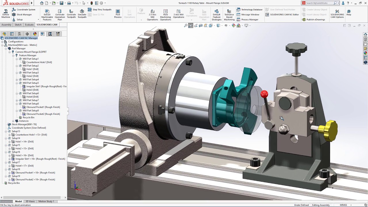 CAM Milling SOLIDWORKS 2019 - YouTube