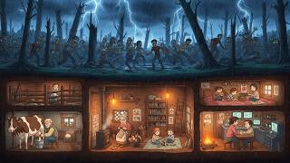 Trapped in a Bunker During the Zombie Apocalypse | Quiet Survival ASMR | A Ghibli Inspired
