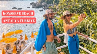 TURKEY ANTALYA BEACH WALK, KONSERVE PUBLIC BEACH, MURATPASA ANTALYA, SUMMER IN TURKIYE