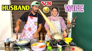 Husband Vs Wife Cooking Challenge 😂| Fazikka Vere level Chef thanne !!!