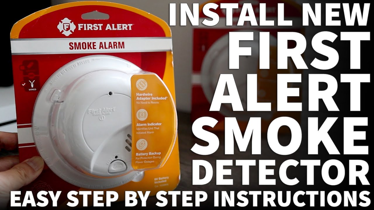 How To Install Hard Wired Smoke Detector - Easy Installation First ...