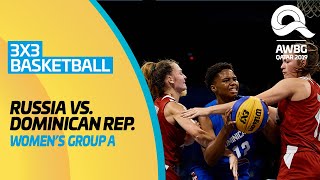 3x3 Basketball - Russia vs Dominican Rep. | Women's Group A Match |ANOC World Beach Games Qatar 2019