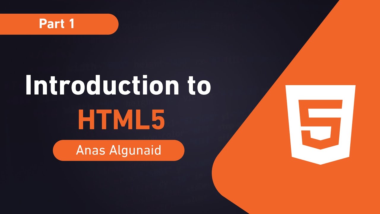 Web-Based Applications | Lecture 3: Introduction To HTML5 - Part 1 ...