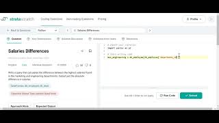Salaries Differences | Python Solution | StrataScratch | Dropbox