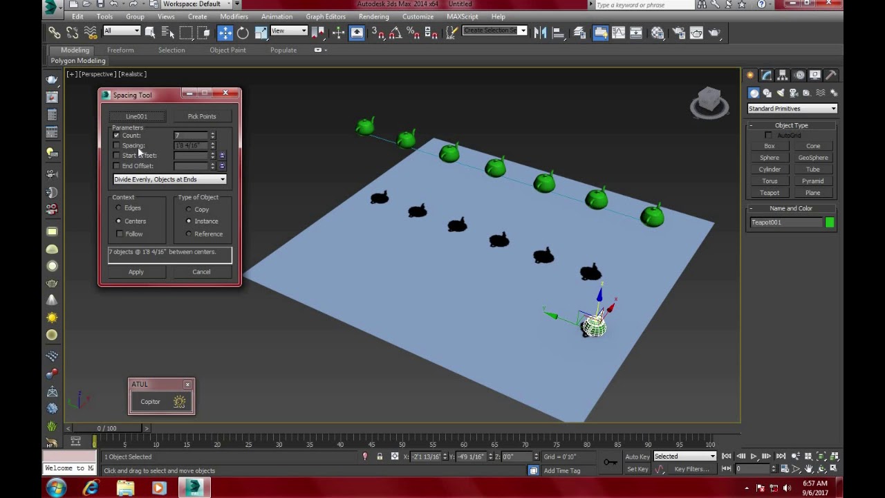 The Amazing Spacing Tool In 3ds Max Hindi (very Useful And Easy) - YouTube