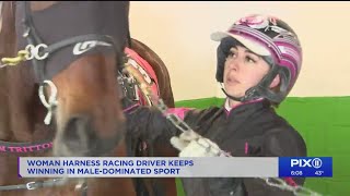 Female harness racing driver keeps winning in male-dominated sport