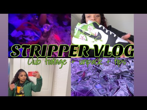 STRIPPER VLOG | Club Footage + Shop With Me + Unpack With Me | # ...