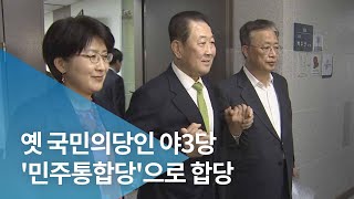 옛 국민의당인 야3당 '민주통합당'으로 합당