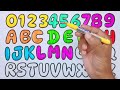 1234567890 u0026 abcdefghijklmnopqrsutvwxyz for kids phonics song easy drawing abc ks art