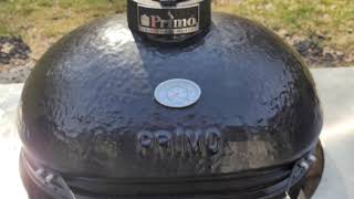 Kamado Joe Big Block Lump Charcoal \u0026 Looft Lighter Review in Primo Ceramic Grill