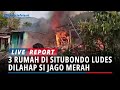 Diduga Korsleting Listrik, 3 Rumah dan 1 Dapur di Mlandingan Situbondo, Ludes Terbakar Habis