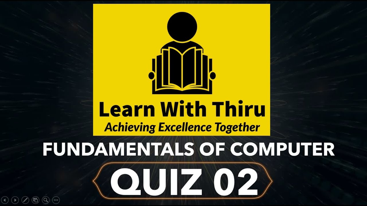 Fundamentals Of Computer Quiz 02 | ICT University College | Basic ...