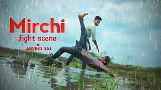 Mirchi Movie Prabhas Powerful Rain Fight Scene | Prabhas