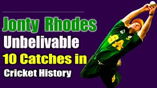 Jonty Rhodes Unbelievable 10 Flying Catches in Cricket History | Best Catches Ever