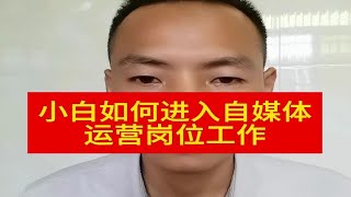 小白如何进入自媒体运营岗位工作