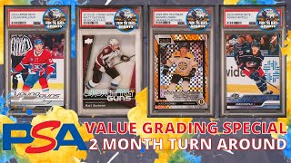 FIRST PSA SUBMISSION OF 2025 - 33 SPORTS CARDS INCLUDING HOCKEY, FOOTBALL \u0026 LACROSSE CARDS