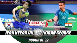 Jeon Hyeok Jin (kor) vs. Kiran George (ind) | Daihatsu Indonesia Masters 2025 | R32