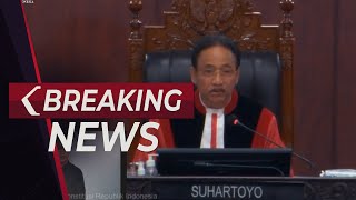BREAKING NEWS - MK Umumkan Hasil Perselisihan Sengketa Pileg Jabar hingga Papua