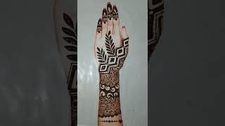 Front hand full mehandi design