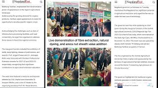 Glimpses of media coverage of CAU Regional Agri Fair, 2023-24.