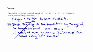 Lesson 5 Part 3 Systematic Sample