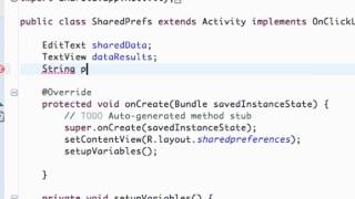 Android Development - 95 - Saving Data with SharedPreferences.mp4