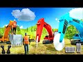 Heavy Excavator Rock Mining 3D - Stone Cutting Machines Construction Simulator - Android Gameplay