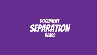 Document Separation with Grooper