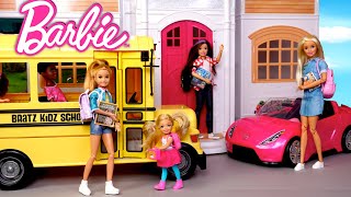 Barbie Dolls First Day Of School Routine - Dreamhouse Adventures Toys
