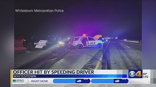 Whitestown officer hit by drunk driver on I-65