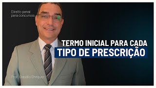 Termo inicial para cada tipo de prescrição | Dr. Cláudio Chequer