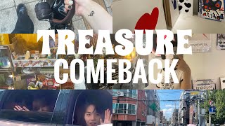 【TEUME VLOG】TREASURE REBOOT カムバ渡韓vlog✧︎ラキドロ/出待ち/カフェ巡り/ポップアップ