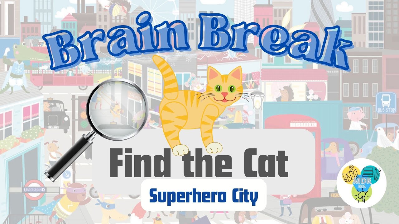 Brain Teaser - Superhero City - Can You Find The Cat Hidden In This ...