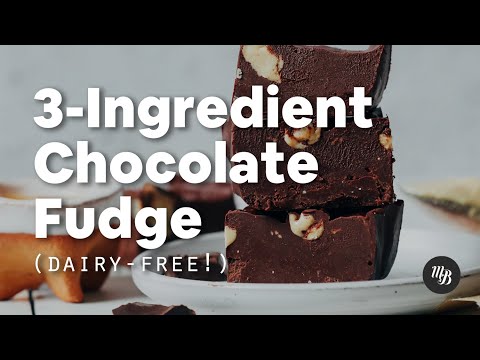 3 Ingredient Chocolate Fudge (Dairy Free) – Minimalist Baker Recipes