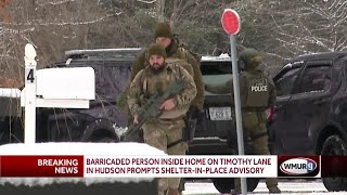 Barricaded person inside Hudson home prompts shelter-in-place advisory