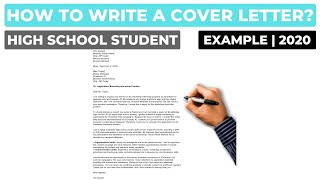 How To Write A Cover Letter For A High School Student? | Example