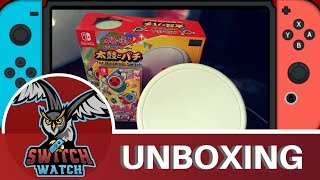 Taiko no Tatsujin Drum 'n Fun Nintendo Switch Drum Controller Unboxing