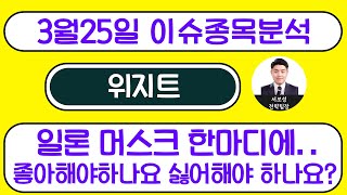 위지트(036090) - 일론 머스크 한마디에.. 좋아해야하나요 싫어해야 하나요?