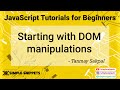 20 - Events in JavaScript | getElementById() in JavaScript | JavaScript Programming for beginners