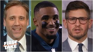 Max reacts to Jalen Hurts leading the Eagles to a win over the Saints | First Take