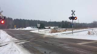 NS 8049 leads CN L589 in Junction City, WI