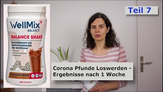 Corona Fett weg Challenge Ergebnisse nach der 1 Woche! Wellmix Balance Shake