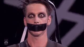 Tape Face: Hall Erupts Into CHAOS Following Act | Semi-finals (FULL) | America's Got Talent 2016