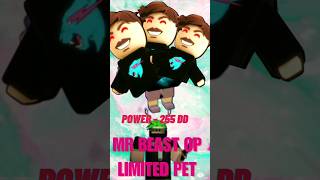 Mr Beast OP Limited Pet [New] in roblox Clicker league X20 LUCK #roblox #robloxyoutube #game #gaming