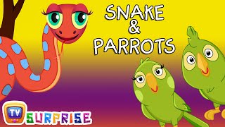 Bedtime Stories for Kids in English - Snake & Parrots - Surprise Eggs Toys ChuChu TV Story Time