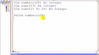 Visual Basic 6 0 Dynamic Arrays