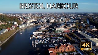 Bristol harbourside, England - 4K DJI mini 2 Drone Footage